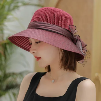  Vasarą Moterys Lauko Laisvalaikio korėjos Kelionės Sun Skrybėlių Mados Atostogų Paplūdimio Skrybėlę sunhats moterų nauja nemokamas pristatymas