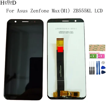  5.5 Colių Asus Zenfone Max (M1) ZB555KL Ekrano Pakeitimas Ekranas, LCD Ekranas, Juodas LCD Jutiklinis Ekranas Dalys, montavimo Įrankius