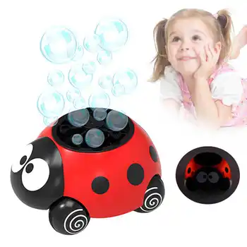 Vaikai Elektros Burbulas Mašina Raudona Coccinellidae Formos Automatinio Apšvietimo Burbulas, Todėl Žaislai su 2vnt 50ml Burbulas Sprendimas