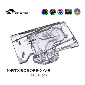  Bykski GPU Vandens Blokuoti Tik NVIDIA Founders Edition RTX 3090 Grafikos plokštės,VGA aušintuvas,N-RTX3090FE-X-V2computer komponentai