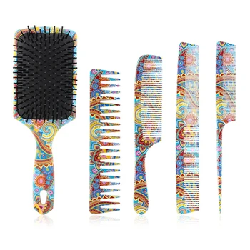  Q1QD Profesionalus Irklas Plaukų Šepetys plaukų iššukavimo Hairbrush Masažas Galvos Stilius Įrankis, skirtas Moterims, Vyrams, Tiesiai Garbanotas Banguoti Sausas, Šlapias