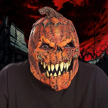  Helovinas Siaubo Pokytis Moliūgų Galvos Apdailos Moliūgų Galvos Demonas Latekso Kaukė Maskuotis Karnavalas Halloween Mask
