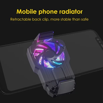  Mobiliojo Telefono Aušinimo Ventiliatorius Radiatoriaus 3 pavarų Žaidimų Aušintuvas Šilumos Kriaukle su baterija Mobilųjį Telefoną Aušintuvas Šilumos Kriaukle