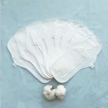  5 Vnt./daug Plonas Daugkartinio naudojimo Šluostę galima Skalbti Menstruacijų Trinkelėmis Mama Higieninių Rankšluosčių Trinkelėmis Vystymo makšties menstruacijų švarus 270mm Balta Panty