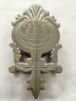  Europos meno raižyti bronzos stiklo durų rankenos, durų rankenos, durų rankenos, Kinijos Viešbutyje
