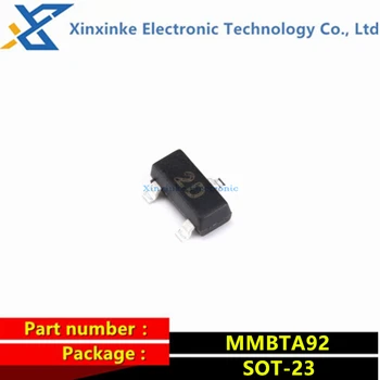  50PCS MMBTA92 PNP Tranzistorius 300V 0.5 A SMD Triode