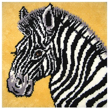  Spyna kablys rinkinys Kilimų Siuvinėjimo Kilimų Gobelenas su iš Anksto Atspausdintas Modelis kryželiu rinkinys Foamiran rankdarbiams Zebra 