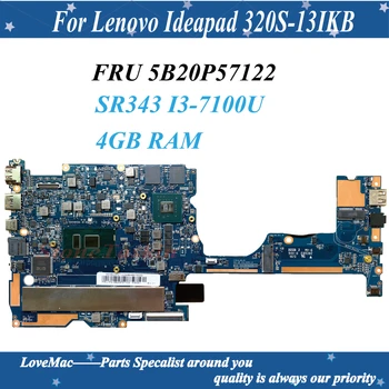  Aukštos kokybės FRU 5B20P57122 Lenovo Ideapad 320S-13IKB Nešiojamas Plokštė SR343 I3-7100U 4GB 100% Testuotas