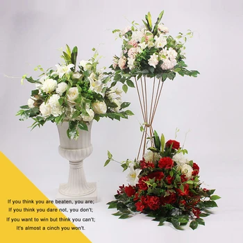  Dirbtinių Rožių Hydrangea Gėlių Eilės Kampe Gėlės Modeliavimas Šilko Netikrą Gėlės Vestuvių 