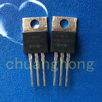  1pcs/daug MBR2020CT 20A 20V originalios pakuotės, naujos MBR2020 Schottky Lygintuvas diodų TO-220