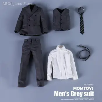  Vietoje MOMTOYS GS001 1/6 vyrų pilkos spalvos kostiumas tilptų 12