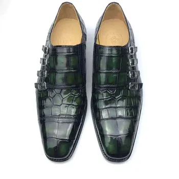  chue naujas vyrų batai krokodilo odos batai, vyrams, odiniai batai vestuvių verslo laisvalaikio