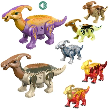  Suderinamas Su LEGO SS Žolėdžių Dinozaurų Blokai Parasaurolophus Modelio Surinkimo Mutantas Spalvos Plytų Žaislai
