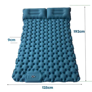  Lauko 2 žmonės Pripučiamas kilimėlis Camping Airbed Nešiojamų stovyklavimo kilimėlis oro lova palapinę, čiužinį ultralight palapinės grindų kilimėlis atsparus vandeniui