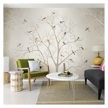 Tuya Meno American vintage paukščiai ant medžių, plakatas sienų tapetai gyvenimo kambario, miegamasis nemokamas pristatymas nuolaida
