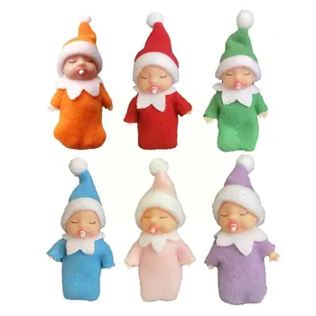  1pcs 7cm Kalėdų Elf Kūdikiams Su Manekeno Kilnojamojo Ginklų Namų Elfai Kūdikių Reikmenys S Kojos D6j8
