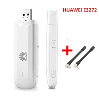 Atrakinta Huawei E3272 4G LTE USB Dongle naujas Wifi Sim kortelę, modemą 150Mbps 4G dongle USB duomenų kortelė PK e8372+ 2PSC antena