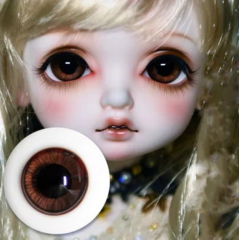  BJD Doll akis bjd 1/3 1/4 1/6 dydis stiklinės akys, mielas nepilnamečių rudos Akys žaislų-lėlės priedai