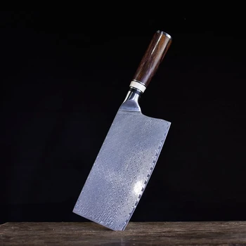  Longquan Damasko plieno pjaustymo peilis rankų darbo virtuvės peilis 100 grūdintas modelio plieno aštrių aukšto kietumo chef peilis