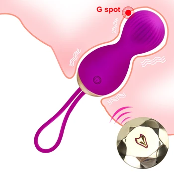  Klitorio Stimuliacija, Makšties Kamuolys Vibruojantis Kiaušinis Sekso Žaislai 7 Dažnių Makšties Sugriežtinti Kegel Kamuolys Nuotolinio Valdymo Pultu