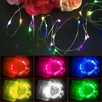 LED Pasakų Žibintai 2M 20 LED Styginių Šviesos Baterija Kalėdų/Vestuvių Kalėdos Girliandą Šalies Lempos Naktį Šviesos apdaila