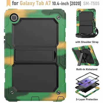  case For Samsung Galaxy Tab A7 10.4 2020 SM T500 SM-T500 SM-T505 Vertus strapshockproof padengti+RAŠIKLIS