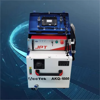  AKQ Serijos Mini Dydžio Pluošto Lazer Cleaner Valymas Metalo Paviršių Valymo Įrangos JPT 1000W 2000W Max Rūdžių Valymas Lazeriu