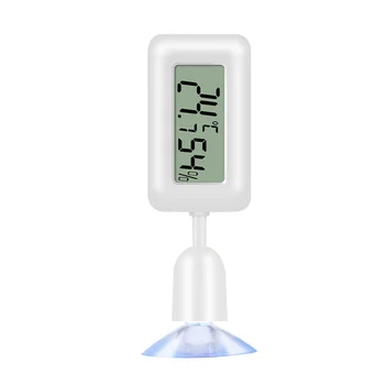  Su Apšvietimu, Šiltnamio efektą sukeliančių Matuoklis Skaitmeninis Termometras su Drėgmėmačiu LCD Ekranas Patalpų Inkubatorius Siurbimo Taurės Roplių Mini