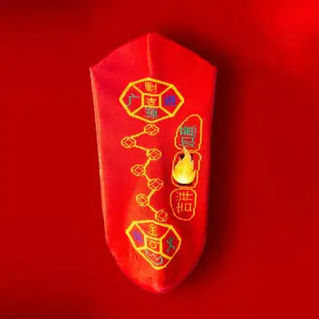  Raudonos spalvos Medvilninių Kojinių Vyrams, Moterims su Kinijos Kultūrinės Charakteristikos Tampri Festivalis Prekių Juokinga Šilta Pavasario Šventė Kojinės