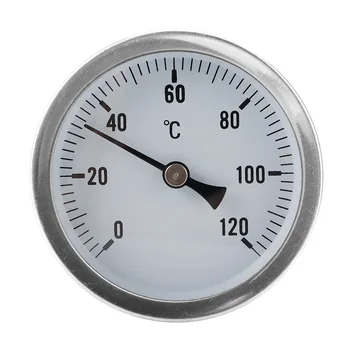  63mm 0-120°C Bimetalinė Dujotiekio Pramonės Termometras Testeris, Matuoklis Matavimo Priemonės, Įrankiai Lašas Laivybos