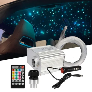  Lempos Stogo Star Optinis Šmėžavimas Poveikis Šmėžavimas Poveikis Žvaigždėtą Dangų, Lubų Šviesos Pluoštas, Šviesos Automobilio LED Interjero Šviesos