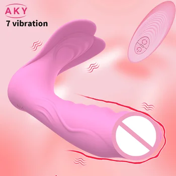  Drugelis Nešiojami G Spot Vibratorius Belaidžio Nuotolinio Valdymo Klitorio Vibratoriai Dildo Kelnaitės Sekso Žaislas Moterims Pora Žaisti