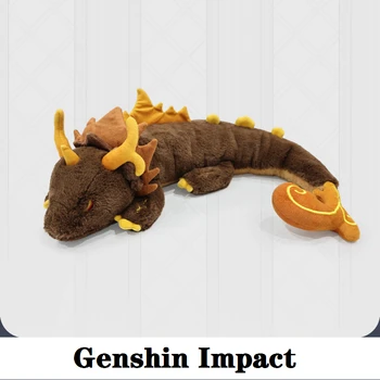 70 CM Žaidimą Genshin Poveikio Dragon Pliušinis Lėlės Roko Karalius Zhong Li Cosplay Minkšta Pagalvėlė Įdaryti Žaislas Vaikams Dovanų Kalėdos Drakonas