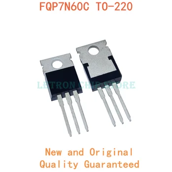  10VNT FQP7N60C TO220 FQP7N60 TO-220 7N60C 7N60 originalus ir naujas MOS FET Tranzistorius IC Lustų rinkinys