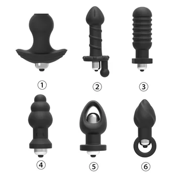  6 Tipų Elektros Analinis Kaištis Granulių Dildo Vibratorius Siurbtukas Butt Plug Suaugusiųjų Gėjų Sekso Produktai Erotika Kulka Vibratorius, Sekso Žaislai