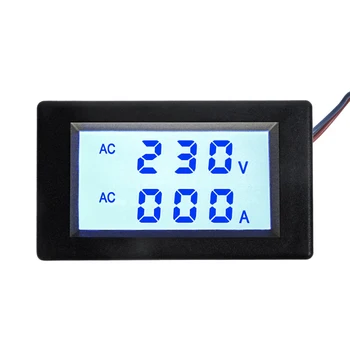  Taidacent LCD AC Skaitmeninis Matuoklis Daugiafunkcinis Energijos Detektorių AC80-400V 10/50/100A SROVĖS Įtampos ir Srovės Matuoklis su LCD Ekranu