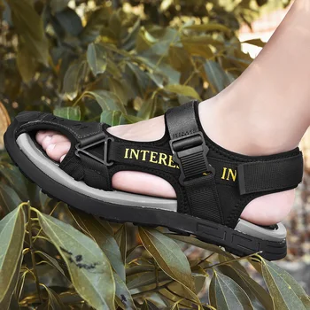  2021 naujas vasaros vyriški sandalai mados atsitiktinis paplūdimio bateliai vyrams dėvėti sandalai ir šlepetės minkšto dugno sandalai studentams