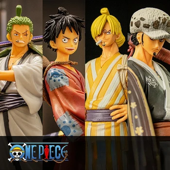  9 stilių, Japonija, Anime One Piece Naujas Pasaulio Luffy Klasikinis PVC Veiksmų Skaičius, Šiaudų Skrybėlę Zoro Luffy Rinkti Dovanų Žaislų Anime Modelis