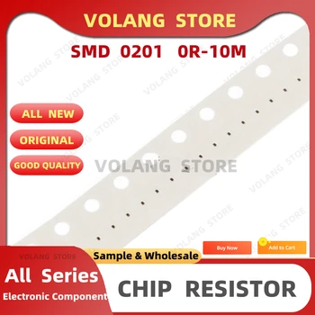  100VNT/DAUG 0201 1.37 K 1% SMD Rezistorius 1.37 KΩ 1K37 OHM F 0,6 mm*0,3 mm 0.05 W Storos Plėvelės Chip Rezistorius Tikslumo Naujos Originalios
