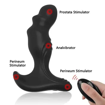  Yeain 10 Greičio Režimą, Belaidžio Nuotolinio Valdymo Prostatos Massager Analinis Vibratorius, Sekso Žaislas, skirtas žmogus, USB Vandeniui Butt Plug Vyrams