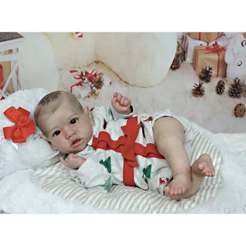  50cm Lėlės Reborn Baby Doll Kalėdų Modelis Tikroviška Medžiaga Įstaiga Baigė Lėlės Kalėdų Dovanos Chirldren Lašas Laivybos
